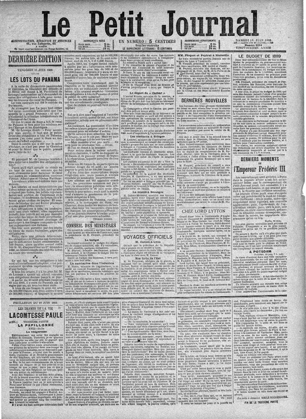 Juin 1888 - le ptit journal - les étudiants à Bologne