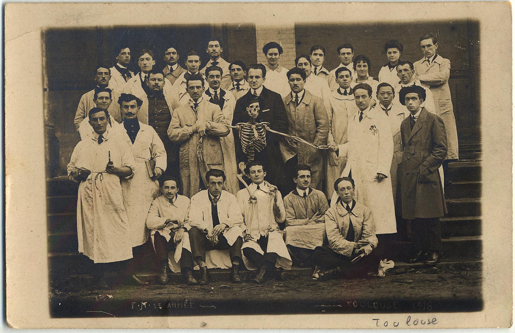 Etudiants en médecine de Toulouse en 1918